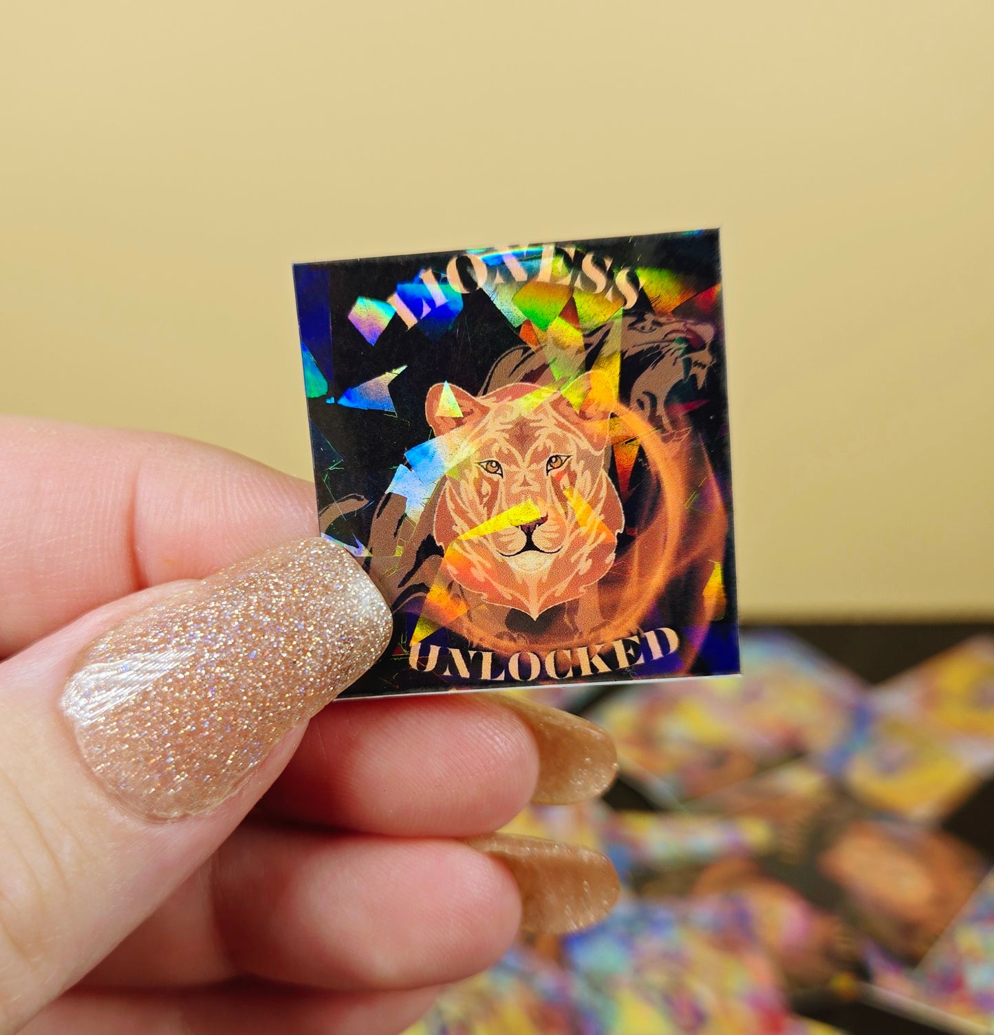 Ignite the Fire Sticker 🔥 Holographic