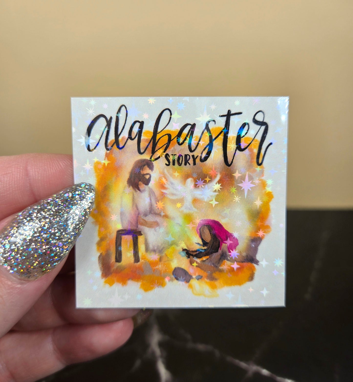 Alabaster Box Sticker 🕊 Holographic