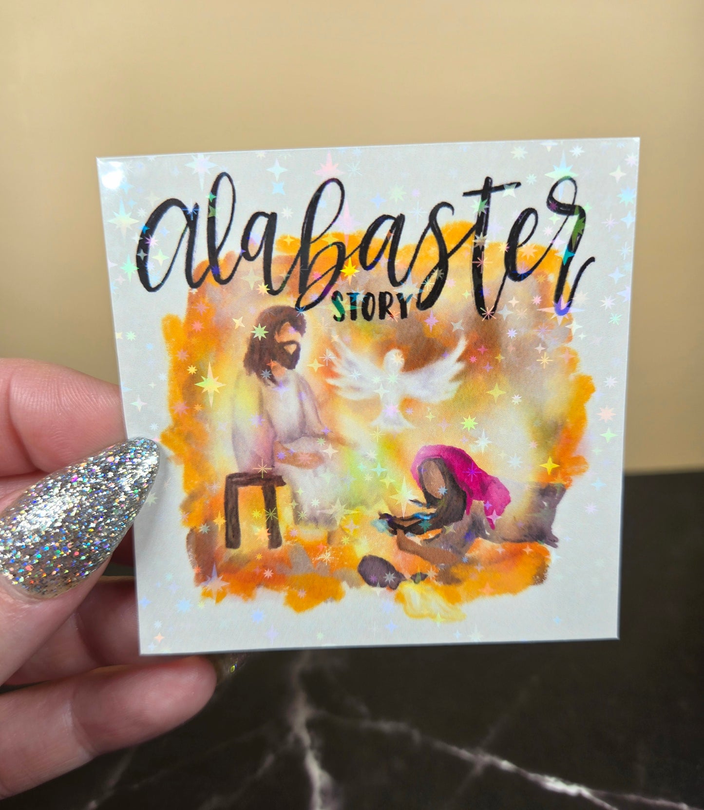 Alabaster Box Sticker 🕊 Holographic