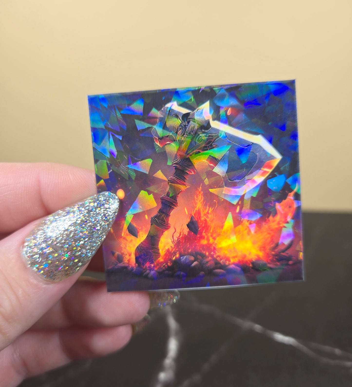 Jehu Anointing Sticker 🪓 Holographic