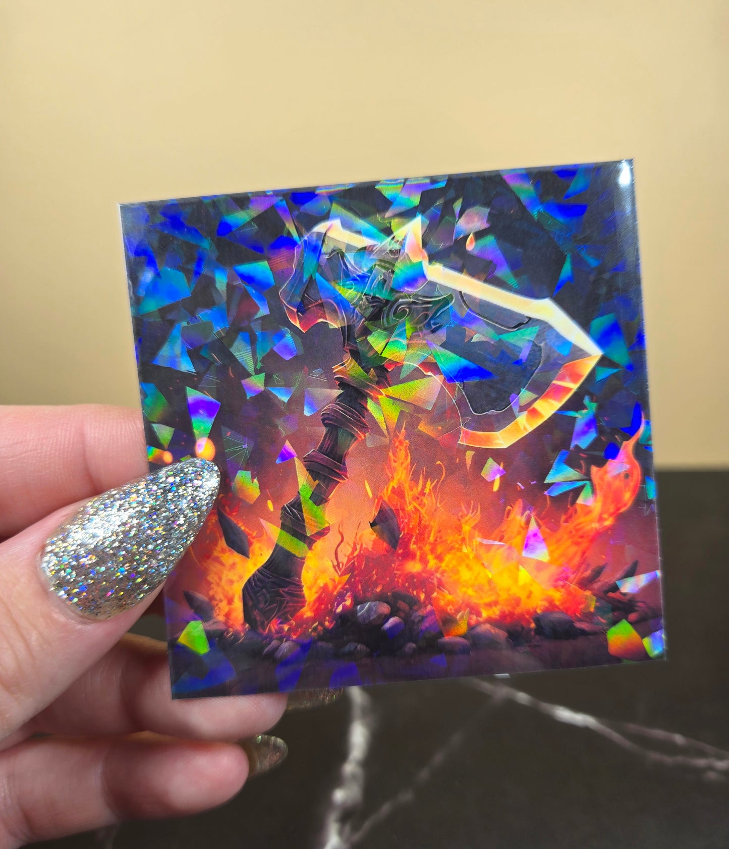Jehu Anointing Sticker 🪓 Holographic