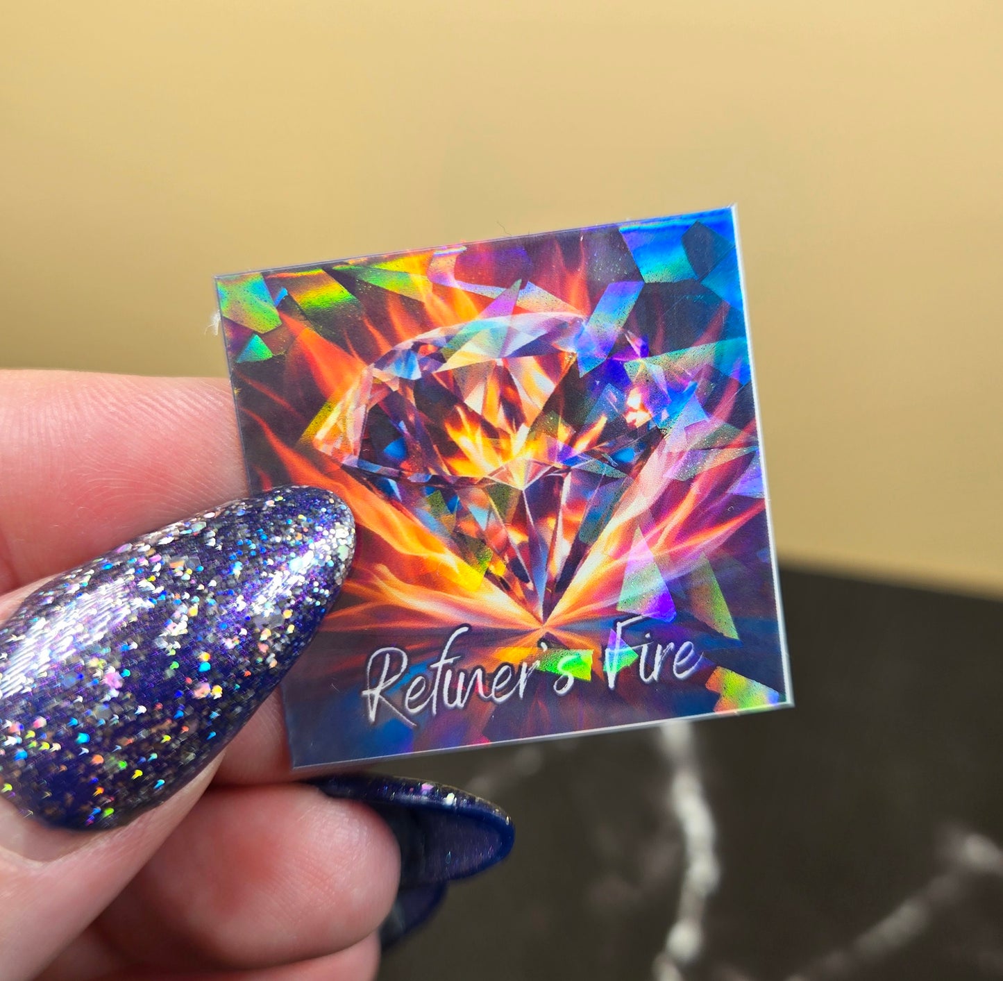 Refiner's Fire Sticker π Holographic