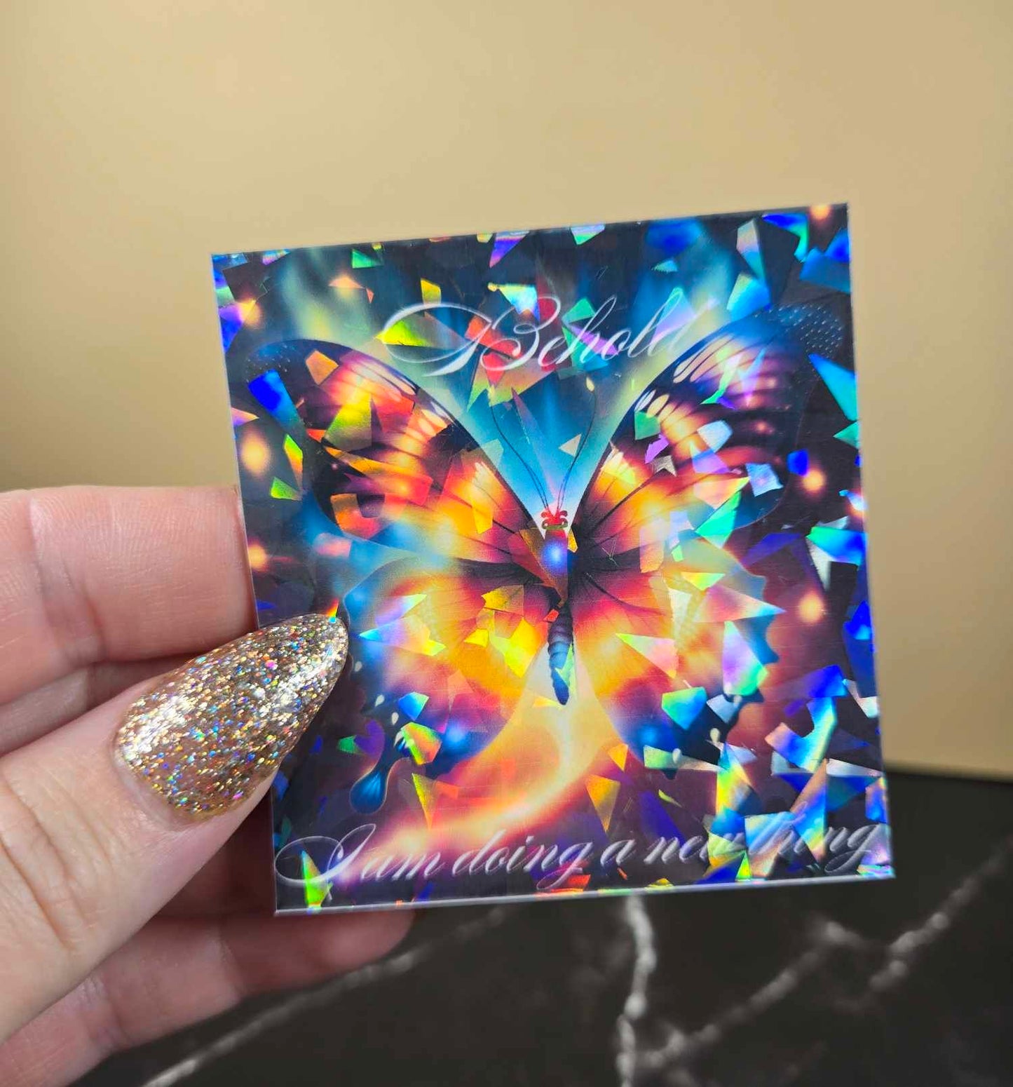 Behold I Am Doing a New Thing Sticker š¦ Holographic