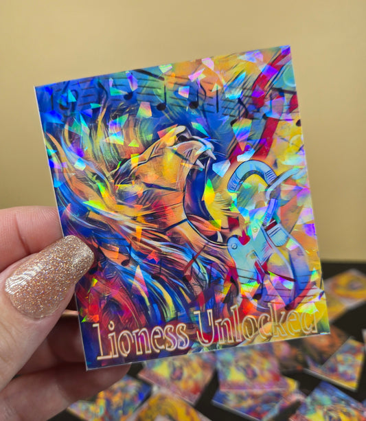 Holographic Release the Roar Sticker