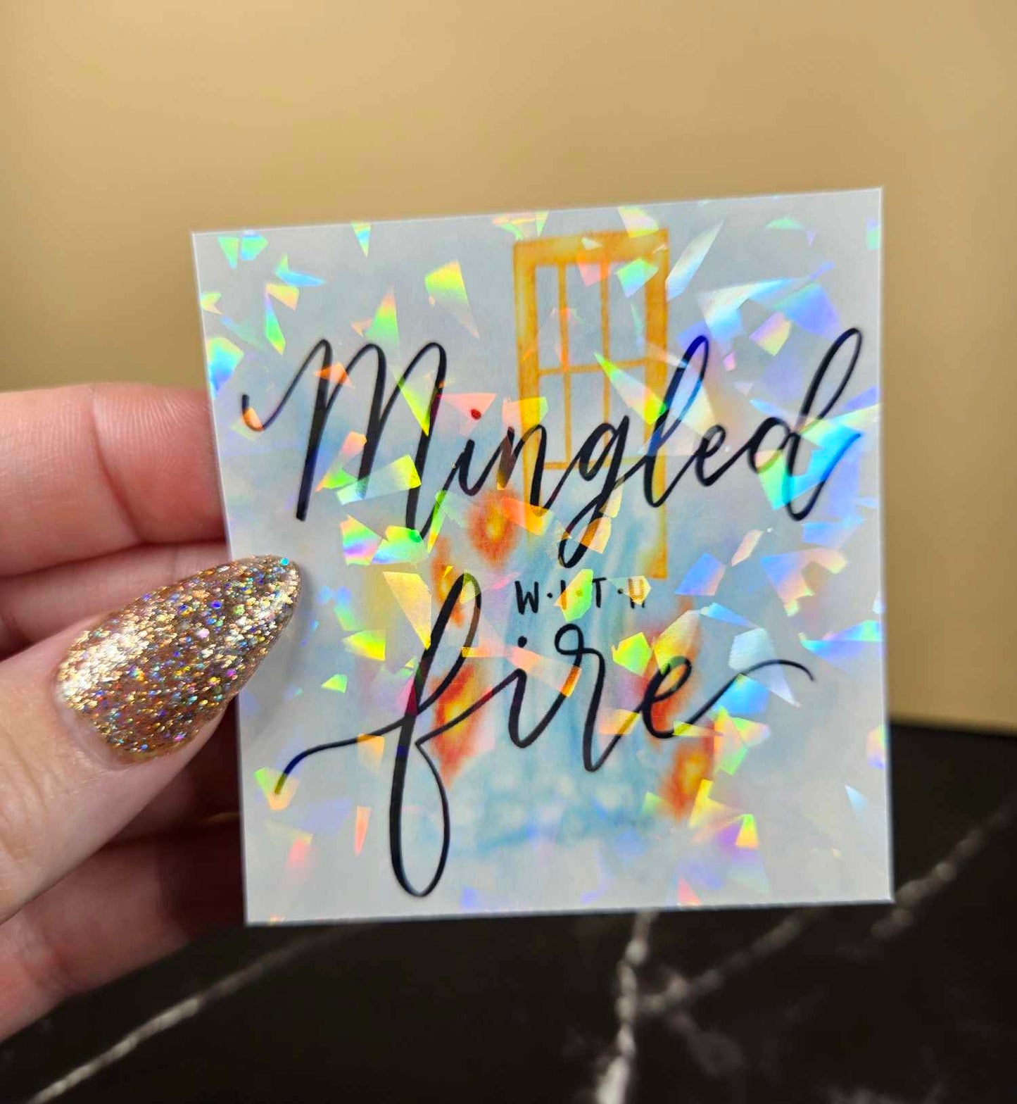 Mingled With Fire sticker 🔥